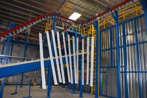  Vertikale Linie für Pulverbeschichtung, Aluminiumprofile 