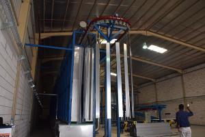  Vertikale Linie für Pulverbeschichtung, Aluminiumprofile 