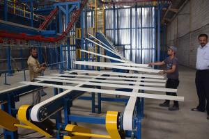  Vertikale Linie für Pulverbeschichtung, Aluminiumprofile 