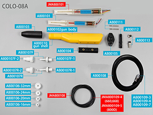  Ersatzteile für Profi-Pulverpistole COLO-08A 