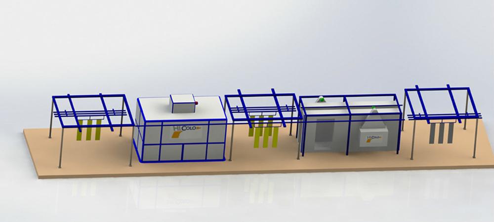 Manuelle Pulverbeschichtungslinie L-04